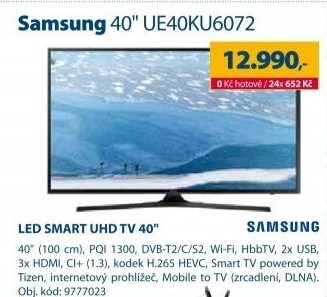 LED televizor UE40KU6072 Samsung