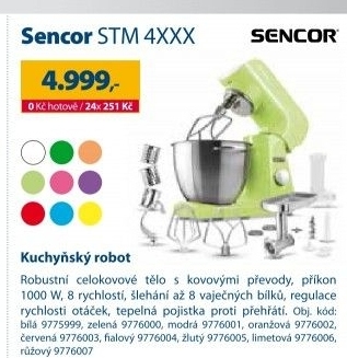 Kuchyňský robot Sencor STM 4XXX