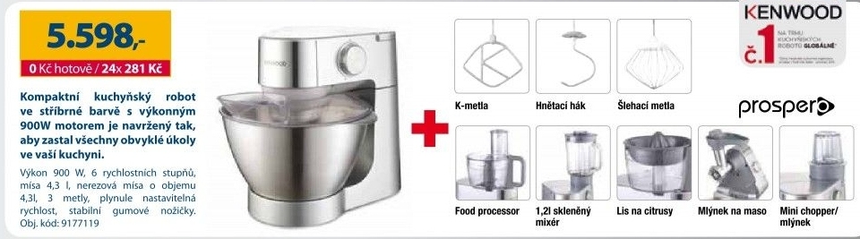 Kuchyňský robot Kenwood KM 285