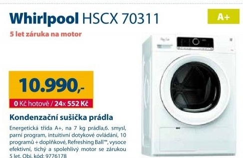 Sušička prádla Whirlpool HSCX 70311