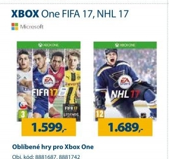 Xbox hra XONE Fifa 17