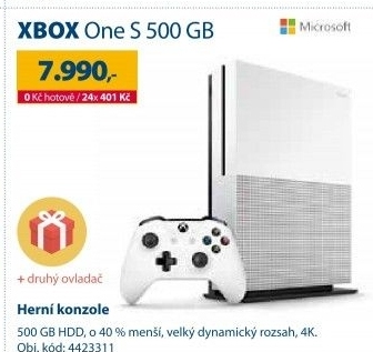 Herní konzole Microsoft XBOX ONE S 500 GB