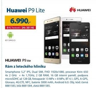 Mobilní telefon Huawei P9 Lite Dual Sim