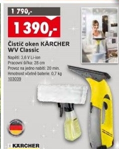Aku-čistič oken WV Classic Kärcher