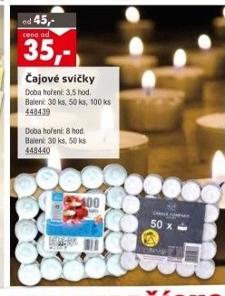 Svíčky čajové