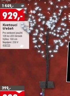 Dekorační stromek s LED osvětlením