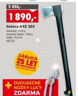 Štípací sekera Axe 365 Fiskars