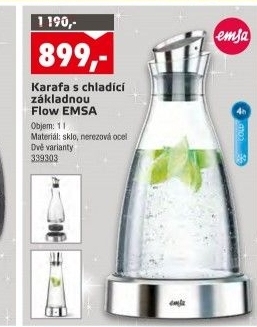 Karafa s chladící základnou Flow Emsa