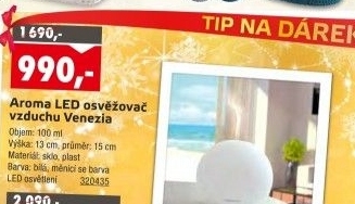 Aroma LED osvěžovač vzduchu Venezia Soehnle