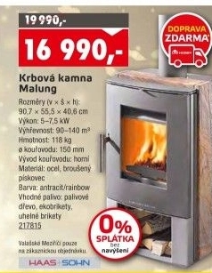 Krbová kamna Malung Haas + Sohn
