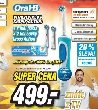 ORAL-B Vitality Plus Cross action