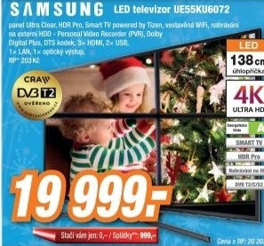 SAMSUNG UE55KU6072
