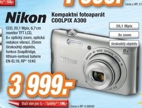 NIKON COOLPIX A300 SILVER