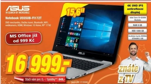 ASUS U555UB-FI172T/WIN10