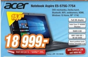 ACER Aspire E5-575G-77S4/WIN10
