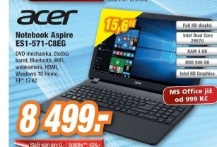 ACER Aspire ES1-571-C8EG/WIN10