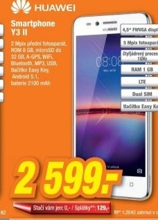 HUAWEI Y3 II DualSIM White