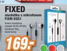 FIXED sluch.,mikrof.,bílá FIXM-EGG1-WH