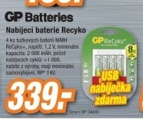 GP B0411 BAT.RECYKO HR6 4BL+USB