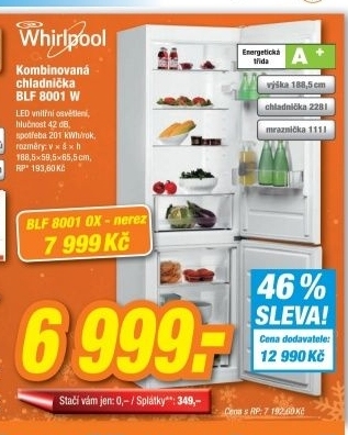 WHIRLPOOL BLF 8001 W