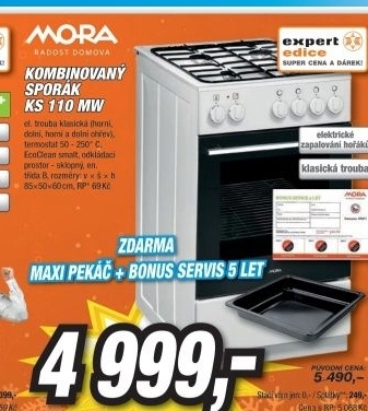 MORA KS 110 MW+MAX PEKÁČ+BONUS SERVIS