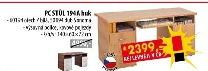Stůl na počítač 194 buk