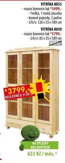 Vitrína třídveřová 8053