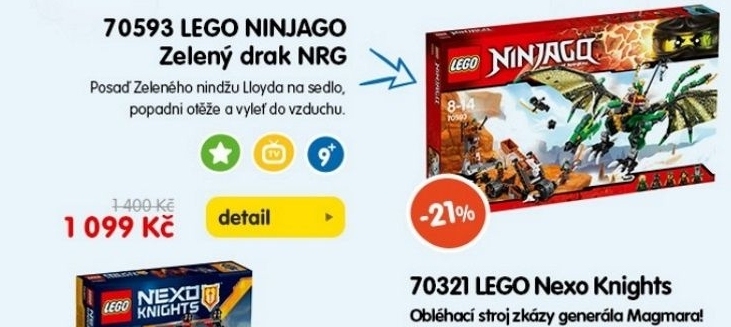 LEGO NINJAGO Zelený drak NRG