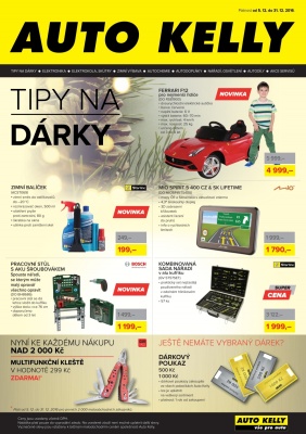 akční leták Auto Kelly 5.12.2016-31.12.2016
