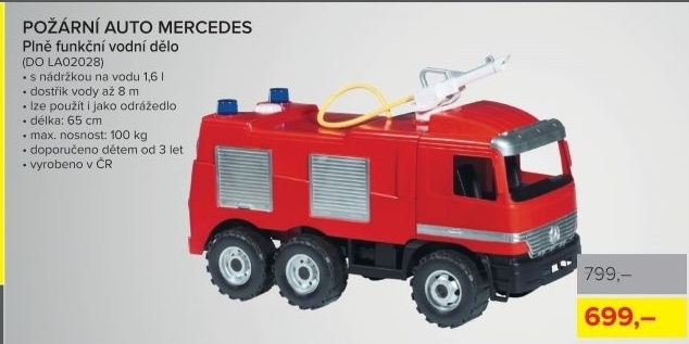 Požární auto Mercedes