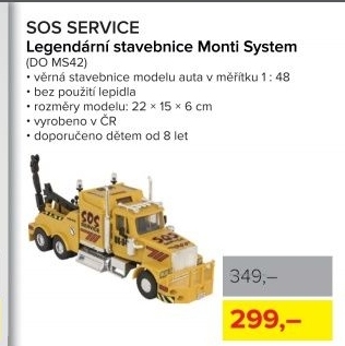 Stavebnice Monti Systém, SOS service