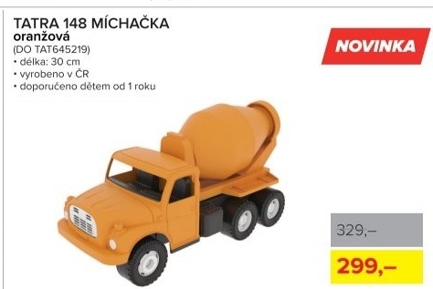 Tatra 148 míchačka, oranžová
