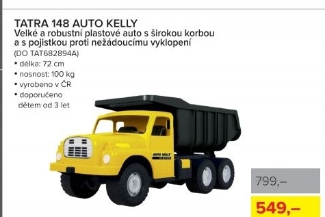 Tatra 148 nákladní auto, žlutočerné