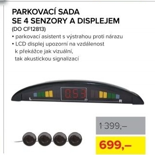 Parkovací sada se 4 senzory a displejem