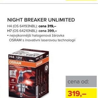 Autožárovka Night Breaker Unlimited H4