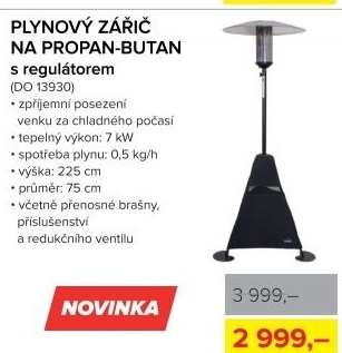 Plynový zářič na propan-butan