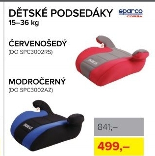 Dětský podsedák SPARCO 15-36kg