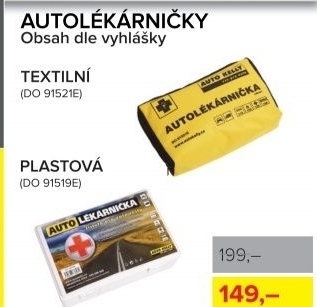 Autolékárnička, plastová