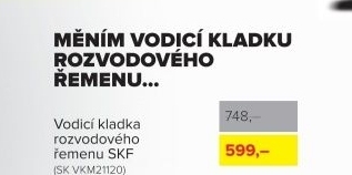 Vodicí kladka rozvodového řemenu SKF