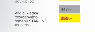 Vodicí kladka rozvodového řemenu Starline