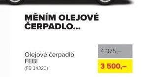 Olejové čerpadlo FEBI