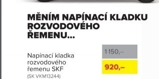Napínací kladka rozvodového řemenu SKF