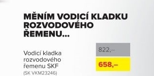 Vodicí kladka rozvodového řemenu SKF
