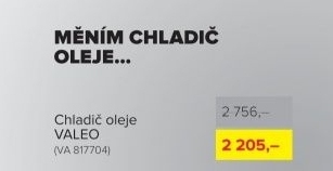 Chladič oleje Valeo