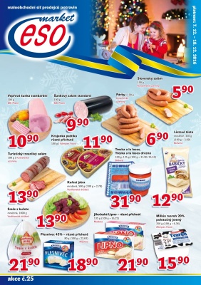 akční leták ESO MARKET 7.12.2016-18.12.2016