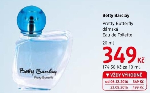 Toaletní voda dámská Pretty Butterfly Betty Barclay