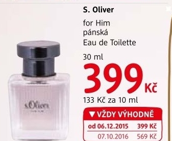 Toaletní voda pánská For Hims.Oliver