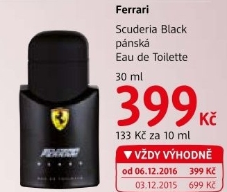 Toaletní voda pánská Black Scuderia Ferrari