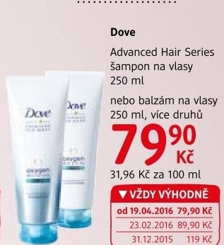 Šampon Advanced Hair Series Dove