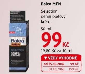 Pleťový krém Selection Men Balea